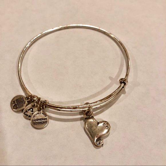 Alex and Ani Jewelry - Alex and Ani Heart with Devil Tail Silver Bracelet